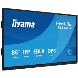Płaski ekran Iiyama TE8613A-B1AG 86 IN IR 40P Touch - 8 ms