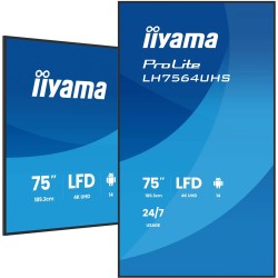 Płaski ekran iiyama LH7564UHS-B1AG 75 IN LCD UHD - 190.5 cm
