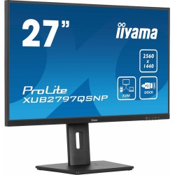 iiyama ProLite XUB2797QSNP-B1 monitor komputerowy 68,6 cm (27") 2560 x 1440 px Wide Quad HD LED Czarny