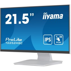Monitor T2252MSC-W2 21.5 cali biały dotykowy z powłoką antyodciskową