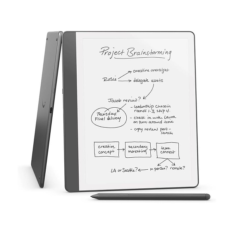 Ebook New Kindle Scribe - 2024 release 10.2” glare-free 16GB Wi-Fi (Without Lockscreen Ads) with Premium Pen Tungsten Ebook New Kindle Scribe - 2024 release 10.2” glare-free 16GB Wi-Fi (Without Lockscreen Ads) with Premium Pen Tungsten