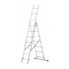 AwTools drabina aluminiowa 3x9 stopni 150kg adaptacja na schody
