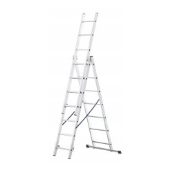 AWTOOLS Drabina aluminiowa 3x7 stopni 150kg adaptacja na schody