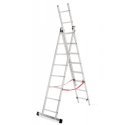 AWTOOLS drabina aluminiowa BASIC 3x8 stopni 150kg