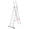 AWTOOLS drabina aluminiowa BASIC 3x8 stopni 150kg