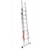 AWTOOLS drabina aluminiowa BASIC 3x8 stopni 150kg