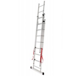 AWTOOLS drabina aluminiowa BASIC 3x8 stopni 150kg