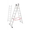 AWTOOLS drabina aluminiowa BASIC 3x8 stopni 150kg