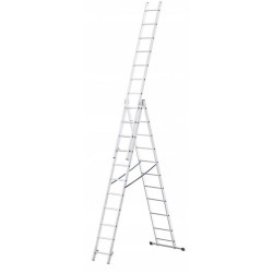 AWTOOLS Drabina aluminiowa 3x14 stopni 150kg adaptacja na schody