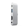 Satechi Aluminum USB-C Mobile Hub 4w1 für Apple iPad Pro Silber
