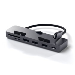 Aluminiowy hub USB-C Clamp Pro (6 w 1) Space Grau