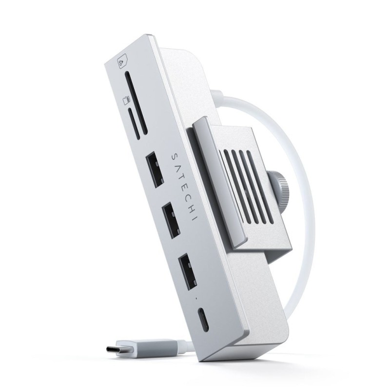 Satechi Aluminum USB-C Clamp Hub Pro dla Apple iMac (6 in 1) Satechi Aluminum USB-C Clamp Hub Pro dla Apple iMac (6 in 1)