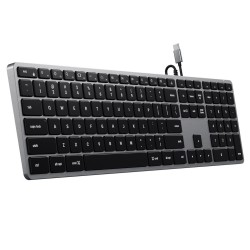Klawiatura Satechi Slim W3 z układem numerycznym USB-C (space gray) US