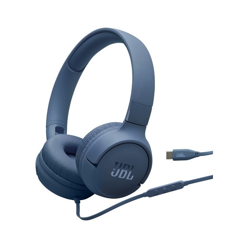 Słuchawki przewodowe JBL Tune 520 USB-C Niebieskie Słuchawki przewodowe JBL Tune 520 USB-C Niebieskie