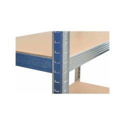 Regał AW z 5 półkami, wymiary 200x90x40, nośność 300kg, WCISKANY SZYBKI MONTAŻ