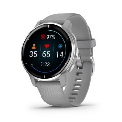 Zegarek sportowy Garmin Venu 2 Plus AMOLED 43mm Srebrny