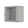 Szafa instalacyjna rack wisząca 19" 9U 540x350 szara drzwi przeszklone LANBERG (FLAT PACK)
