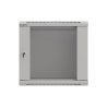 Szafa instalacyjna rack wisząca 19" 9U 540x350 szara drzwi przeszklone LANBERG (FLAT PACK)
