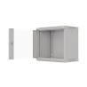 Szafa instalacyjna rack wisząca 19" 9U 540x350 szara drzwi przeszklone LANBERG (FLAT PACK)