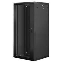 Lanberg WF01-6627-10B stojak 27U Szafa wisząca Czarny