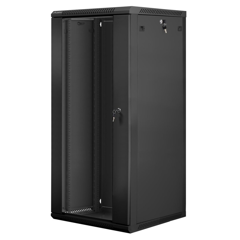Lanberg WF01-6627-10B stojak 27U Szafa wisząca Czarny Lanberg WF01-6627-10B stojak 27U Szafa wisząca Czarny
