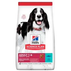 HILL'S Science plan canine adult medium tuna and rice dog 12Kg