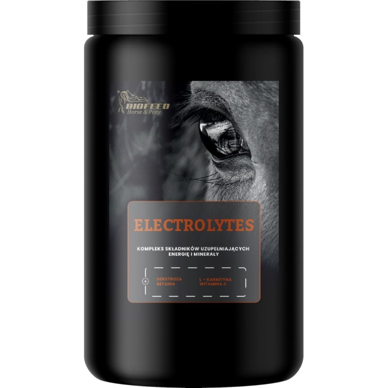 BIOFEED Horse&Pony Electrolytes - rozpuszczalne w wodzie elektrolity 900g BIOFEED Horse&Pony Electrolytes - rozpuszczalne w wodzie elektrolity 900g