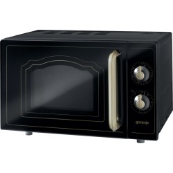 Kuchenka mikrofalowa Gorenje z grillem MO4250CLB Free standing, 20 L, Grill, Mechanic, 700 W, Black, Defrost function
