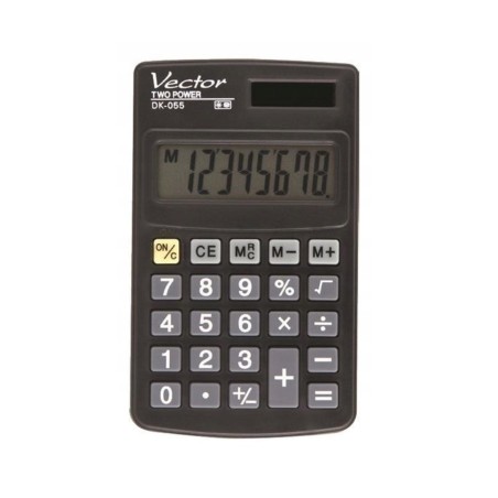Vector Kalkulator kieszonkowy DK-055, czarny
