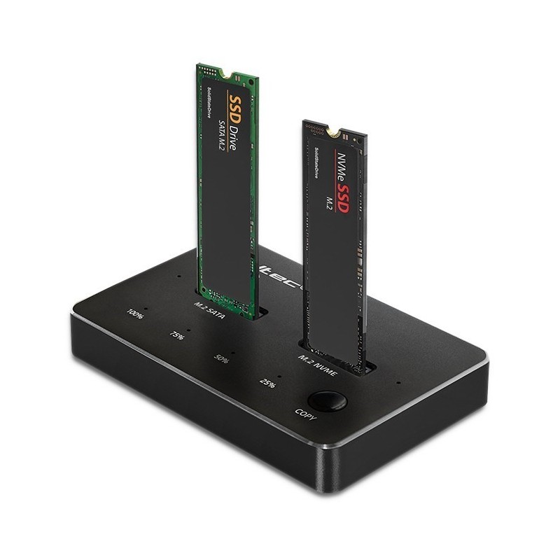 Stacja dokująca dysków SSD M.2 NVMe SATA USB-C DUAL 2 x 2TB Stacja dokująca dysków SSD M.2 NVMe SATA USB-C DUAL 2 x 2TB