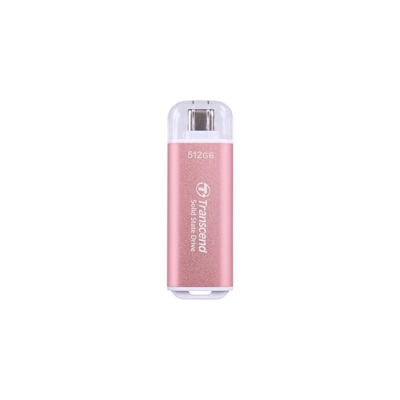 Transcend ESD300 512 GB USB Type-C 3.2 Gen 2 (3.1 Gen 2) Różowy