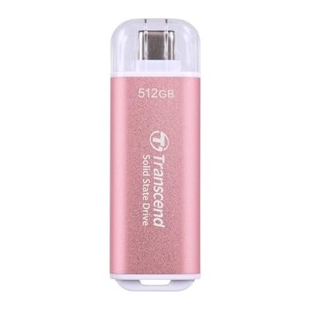 Transcend ESD300 512 GB USB Type-C 3.2 Gen 2 (3.1 Gen 2) Różowy