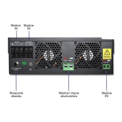Hybrydowy inwerter solarny Qoltec Off-Grid 6KVA | 3,5kW | 100A | 24V | MPPT | Sinus