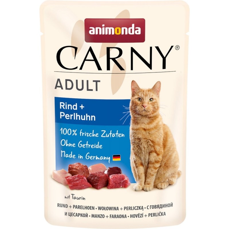 Animonda Carny Adult Pouch Beef,Guinea-fowl 85g