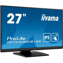 iiyama ProLite T2754MSC-B1AG monitor komputerowy 68,6 cm (27") 1920 x 1080 px Full HD LED Ekran dotykowy Przeznaczony dla wielu