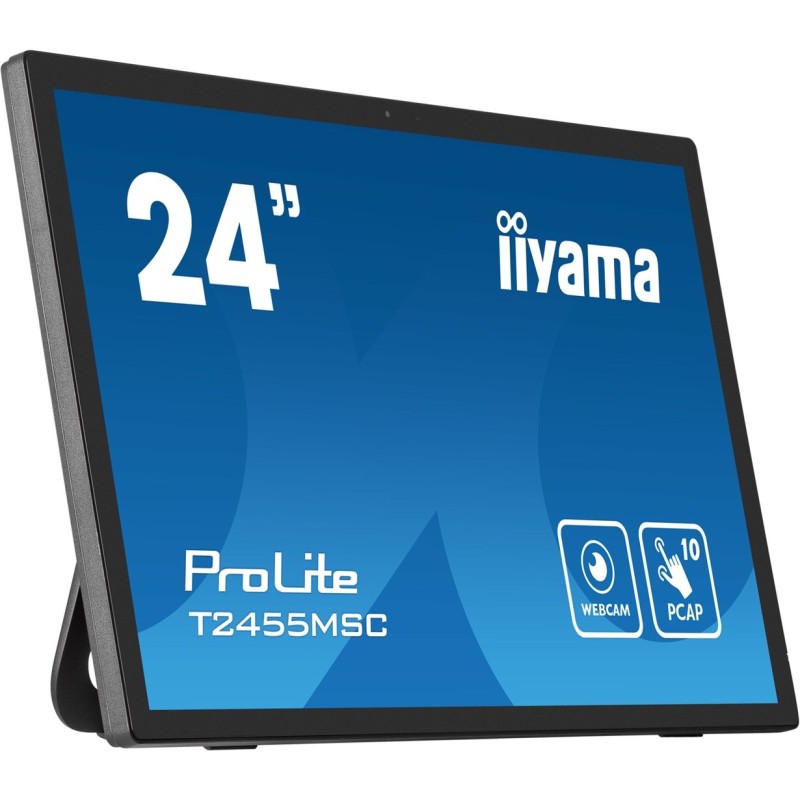 iiyama T2455MSC-B1 signage display Płaski panel Digital Signage 61 cm (24") LED 400 cd/m2 Full HD Czarny Ekran dotykowy