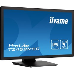 iiyama ProLite T2452MSC-B1 monitor komputerowy 60,5 cm (23.8") 1920 x 1080 px Full HD LCD Ekran dotykowy Przeznaczony dla wielu