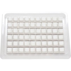Zestaw Ducky Blank White PBT, profil wiśniowy - 133, układ ANSI-US, układ ANSI-US