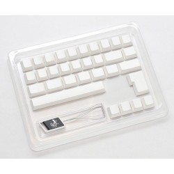 Zestaw Ducky Blank White PBT, profil wiśniowy - 133, układ ANSI-US, układ ANSI-US