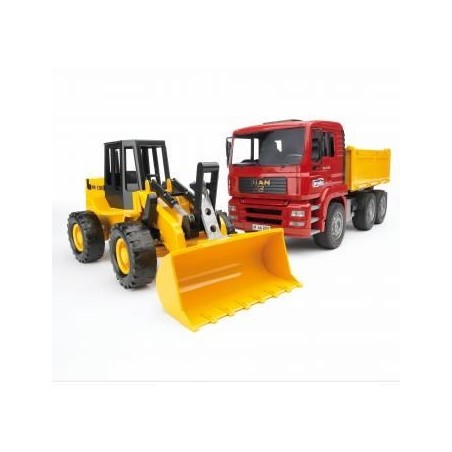 BRUDER Construction truck with articulated road loader