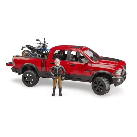 Dodge RAM 2500 Power Wagon z przyczepą i motocyklem Ducati 02502 BRUDER