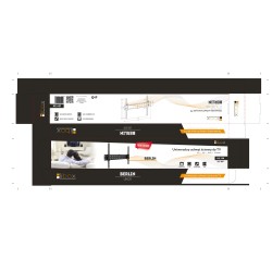 Uchwyt ścienny do telewizora Libox Berlin LB-120 (ścienne 37" - 70" max. 50kg)