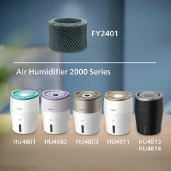 Filtr nawilżacza | FY2401/30 | Do nawilżacza Philips | Ciemnoszary