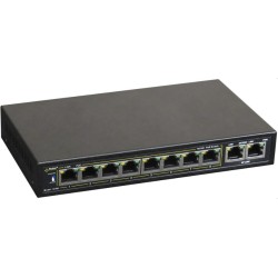 PULSAR S108 łącza sieciowe Fast Ethernet (10/100) Obsługa PoE Czarny