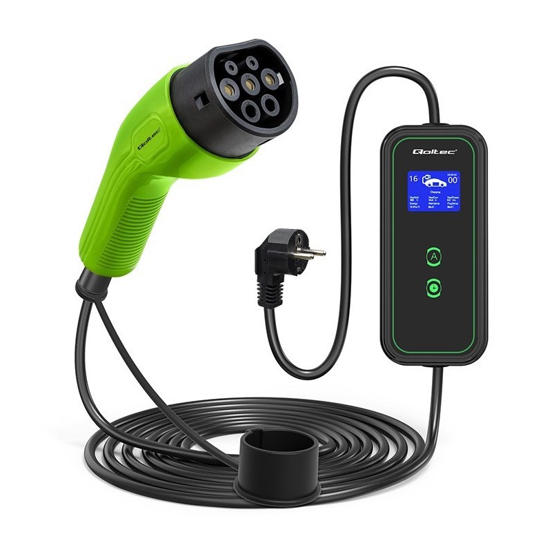 Qoltec Mobilna ładowarka EV 2 w 1 typ2, 3.5kW, 230V Qoltec Mobilna ładowarka EV 2 w 1 typ2, 3.5kW, 230V
