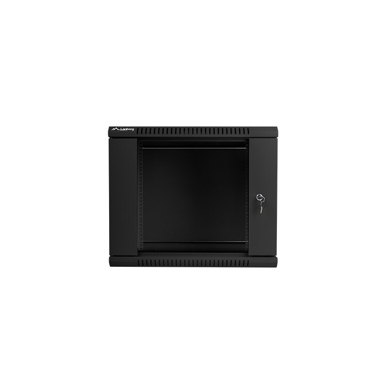 Lanberg szafa instalacyjna wisząca 19'' 9U 600x600mm czarna (drzwi szklane) Lanberg szafa instalacyjna wisząca 19'' 9U 600x600mm czarna (drzwi szklane)