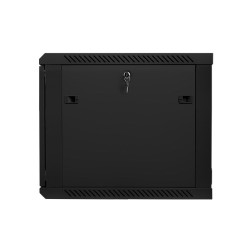 Lanberg szafa instalacyjna wisząca 19'' 9U 600x600mm czarna (drzwi szklane)