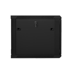Lanberg szafa instalacyjna wisząca 19'' 9U 600x600mm czarna (drzwi szklane)