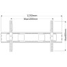 Uchwyt Ścienny TV LED/LCD 55-100 Cali 150kg Slim 36mm Techly