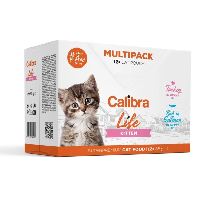 CALIBRA CAT life pouch kitten multipack 12x85g CALIBRA CAT life pouch kitten multipack 12x85g